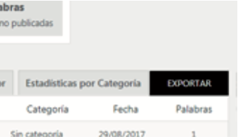 Exportación a Excel